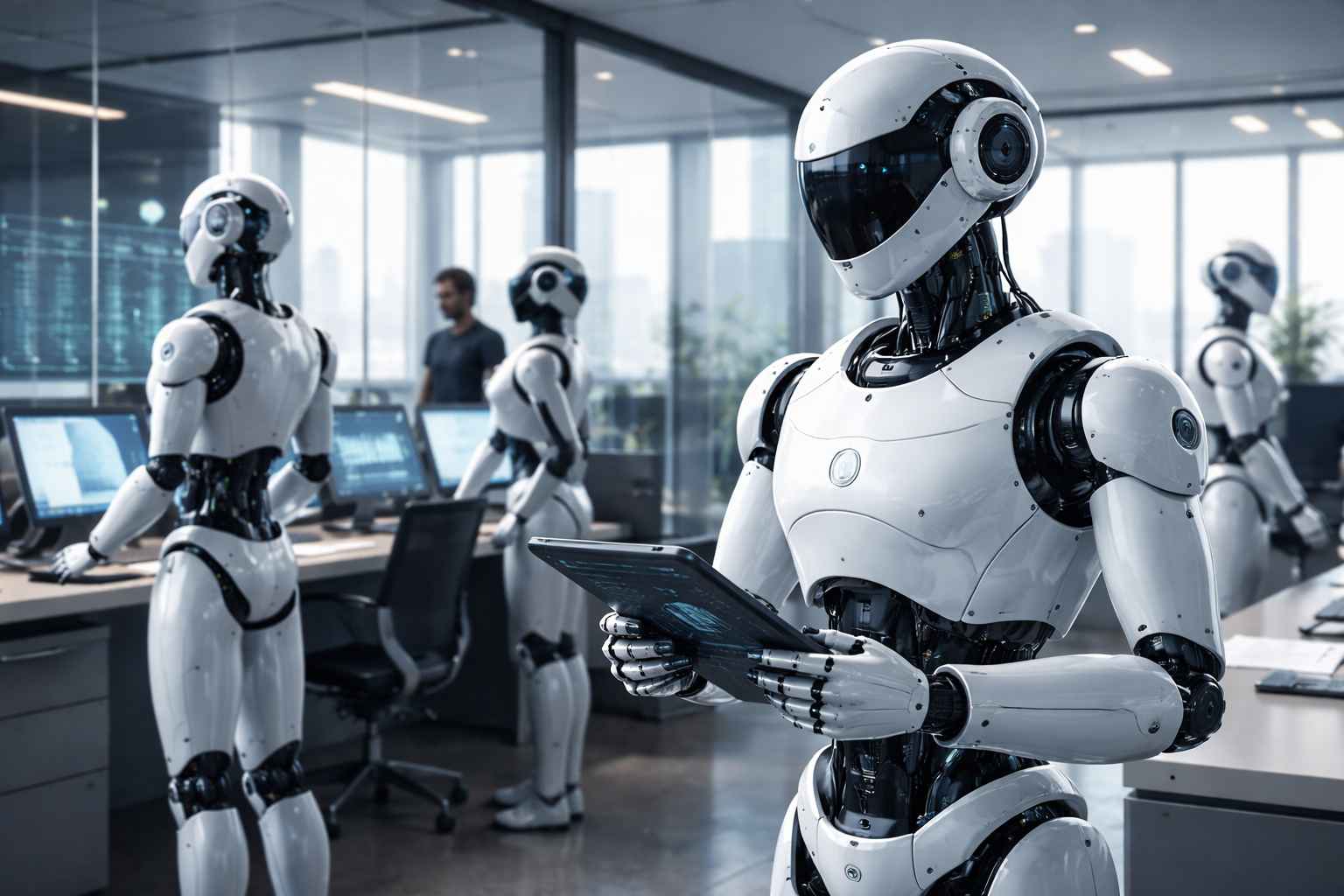 Illustration explaining how enterprise AI agents enable autonomous enterprise operations